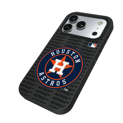 Houston Astros Text Backdrop Bump Phone Case for Apple iPhone