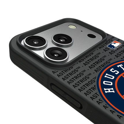 Houston Astros Text Backdrop Bump Phone Case for Apple iPhone