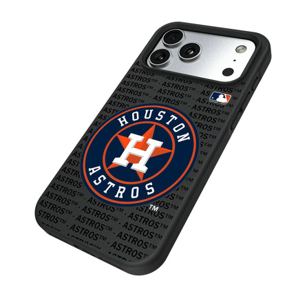 Houston Astros Text Backdrop Bump Phone Case for Apple iPhone