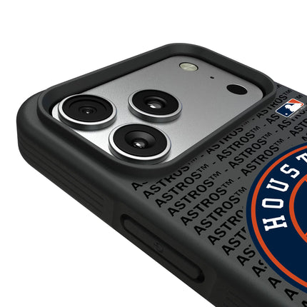 Houston Astros Text Backdrop Bump Phone Case for Apple iPhone
