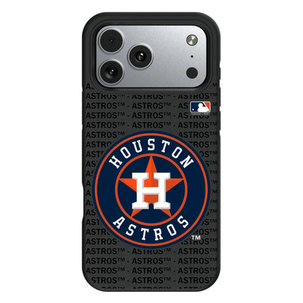 Houston Astros Text Backdrop Bump Phone Case for Apple iPhone
