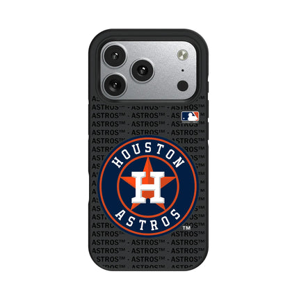 Houston Astros Text Backdrop Bump Phone Case for Apple iPhone