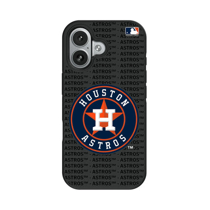 Houston Astros Text Backdrop Bump Phone Case for Apple iPhone