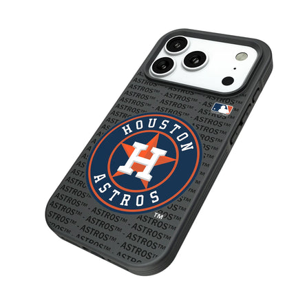 Houston Astros Text Backdrop Bump Phone Case for Apple iPhone