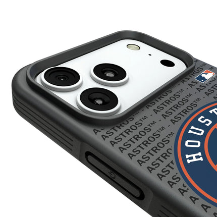 Houston Astros Text Backdrop Bump Phone Case for Apple iPhone