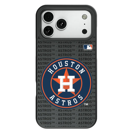Houston Astros Text Backdrop Bump Phone Case for Apple iPhone