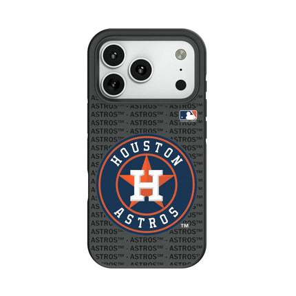 Houston Astros Text Backdrop Bump Phone Case for Apple iPhone