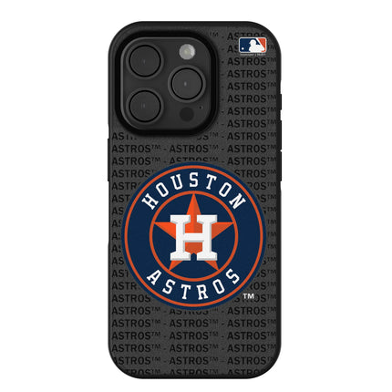Houston Astros Text Backdrop Bump Phone Case for Apple iPhone