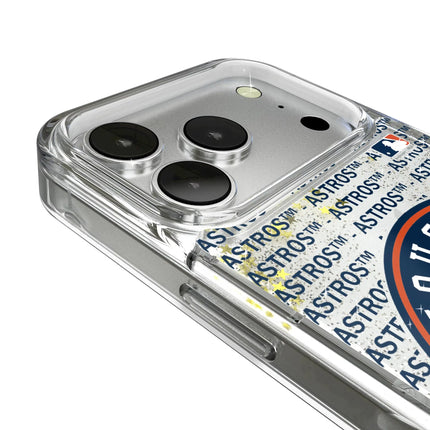 Houston Astros Text Backdrop Glitter Phone Case for Apple iPhone