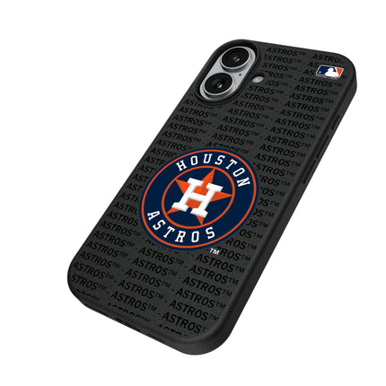 Houston Astros Text Backdrop MagSafe Compatible Phone Case for Apple iPhone