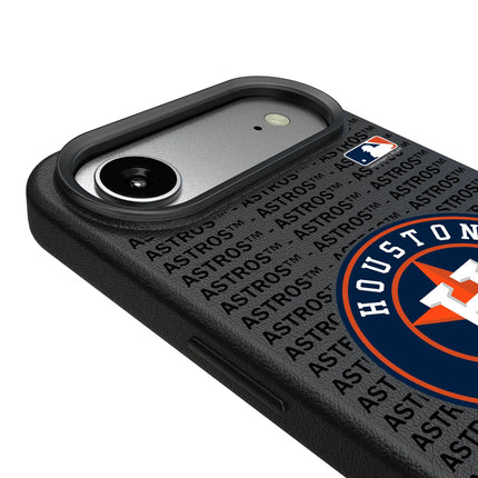 Houston Astros Text Backdrop MagSafe Compatible Phone Case for Apple iPhone
