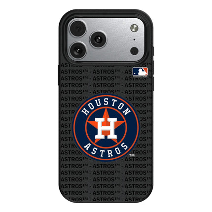 Houston Astros Text Backdrop MagSafe Compatible Phone Case for Apple iPhone