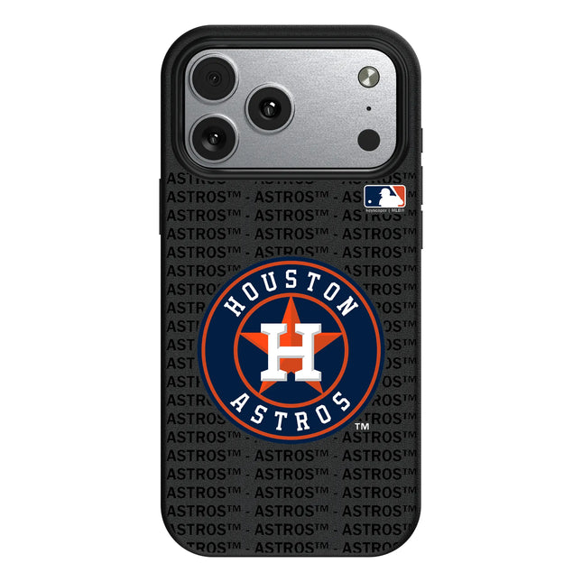 Houston Astros Text Backdrop MagSafe Compatible Phone Case for Apple iPhone