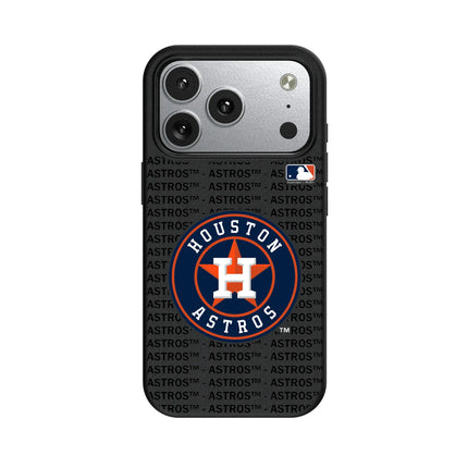 Houston Astros Text Backdrop MagSafe Compatible Phone Case for Apple iPhone
