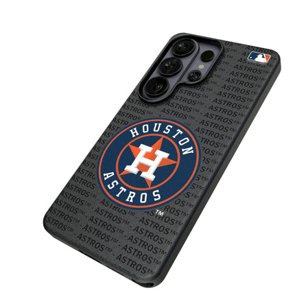 Houston Astros Text Backdrop MagSafe Compatible Phone Case for Samsung Galaxy