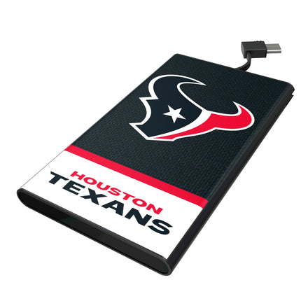 Houston Texans Endzone Solid 5000mAh Flat Powerbank