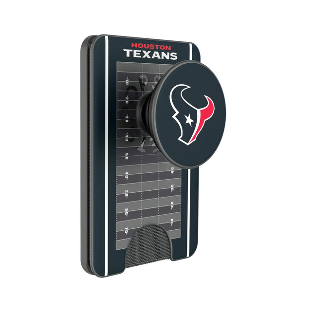 Houston Texans Field PopSockets MagSafe-Compatible PopWallet+