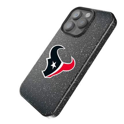 Houston Texans Linen Black Bling Phone Case for Apple iPhone