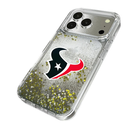 Houston Texans Linen Glitter Phone Case for Apple iPhone