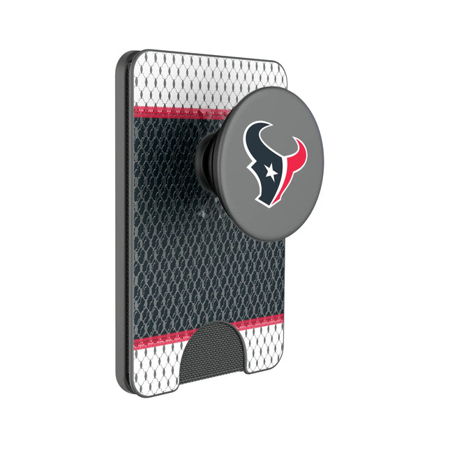 Houston Texans Mesh PopSockets MagSafe-Compatible PopWallet+
