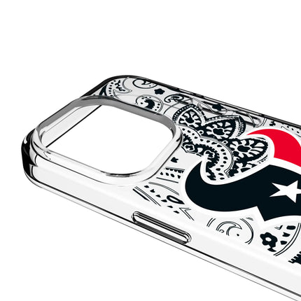 Houston Texans Paisley Clear Phone Case for Apple iPhone