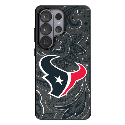 Houston Texans Paisley MagSafe Compatible Phone Case for Samsung Galaxy