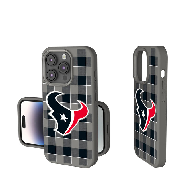 Houston Texans Plaid Soft Touch Phone Case for Apple iPhone