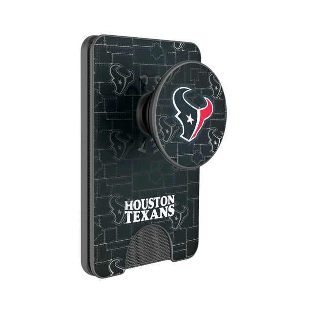 Houston Texans Rivet PopSockets MagSafe-Compatible PopWallet+