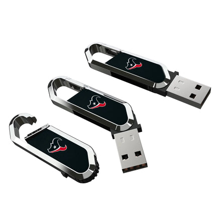 Houston Texans Solid USB 64GB Clip Style Flash Drive