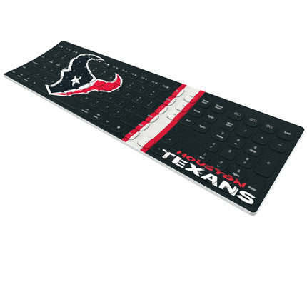 Houston Texans Stripe Curved Wireless Keyboard
