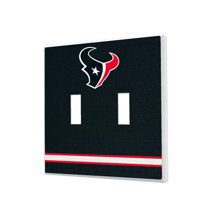 Houston Texans Stripe Hidden-Screw Light Switch Plate