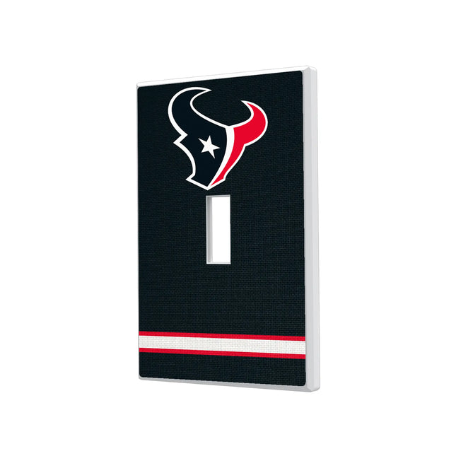 Houston Texans Stripe Hidden-Screw Light Switch Plate