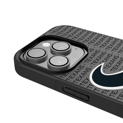 Houston Texans Text Backdrop Bump Phone Case for Apple iPhone