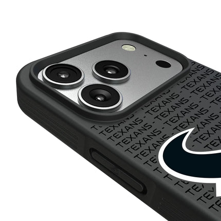 Houston Texans Text Backdrop Bump Phone Case for Apple iPhone