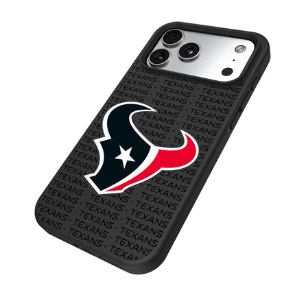 Houston Texans Text Backdrop Bump Phone Case for Apple iPhone