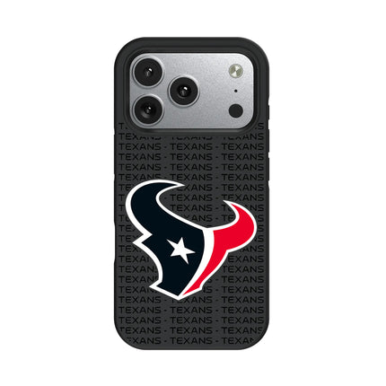 Houston Texans Text Backdrop Bump Phone Case for Apple iPhone