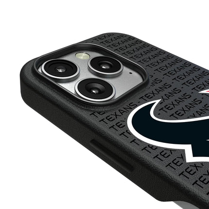 Houston Texans Text Backdrop MagSafe Compatible Phone Case for Apple iPhone