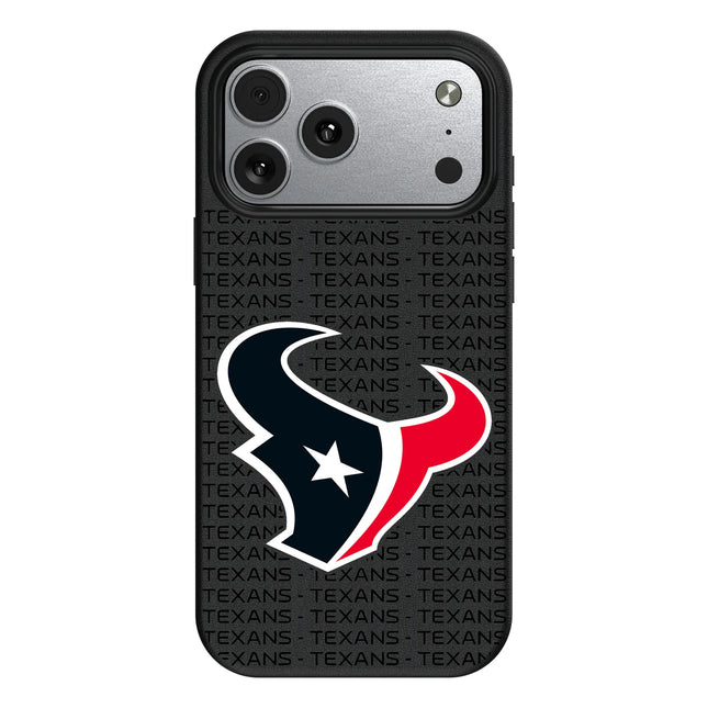 Houston Texans Text Backdrop MagSafe Compatible Phone Case for Apple iPhone