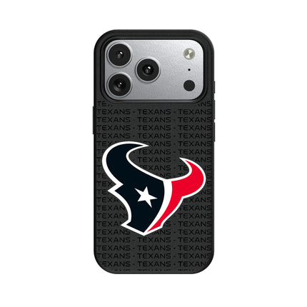 Houston Texans Text Backdrop MagSafe Compatible Phone Case for Apple iPhone