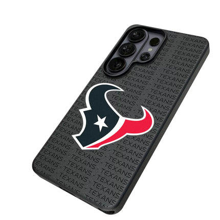 Houston Texans Text Backdrop MagSafe Compatible Phone Case for Samsung Galaxy