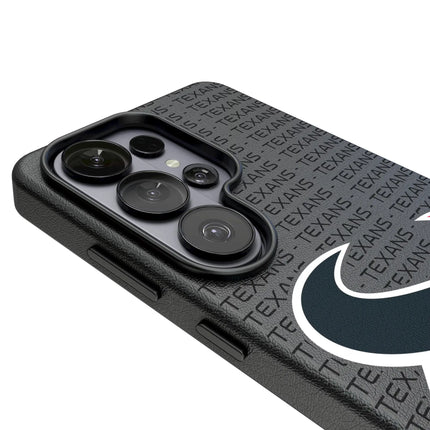 Houston Texans Text Backdrop MagSafe Compatible Phone Case for Samsung Galaxy
