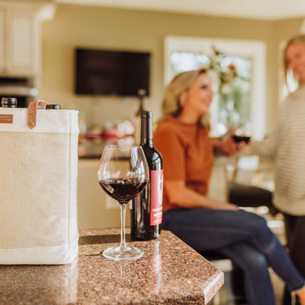 Pinot Jute 3 Bottle Insulated Wine Bag