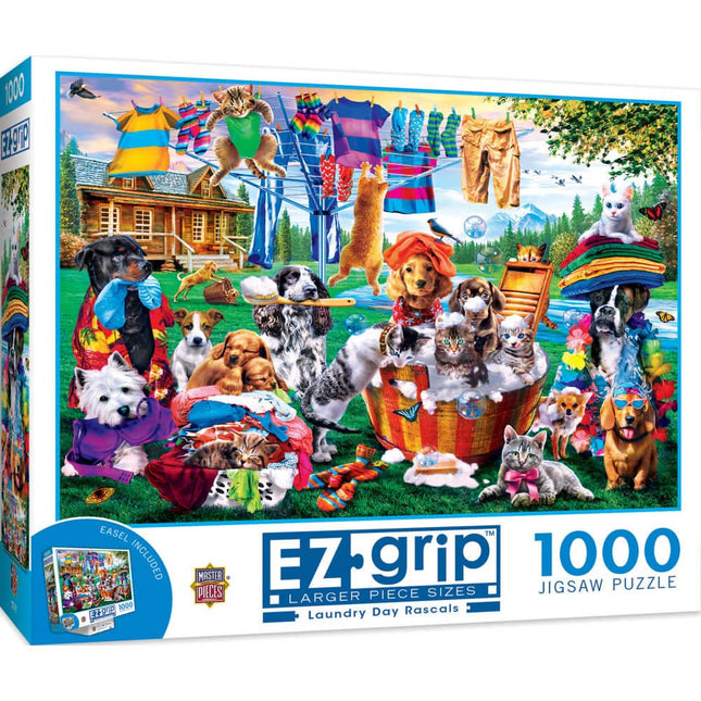 EZ Grip - Laundry Day Rascals 1000 Piece Jigsaw Puzzle