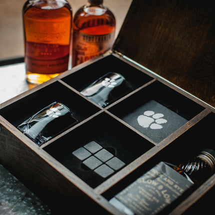 Clemson Tigers - Whiskey Box Gift Set