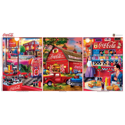 Coca-Cola - 500 Piece Jigsaw Puzzles 3 Pack