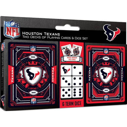 Houston Texans - 2-Pack Playing Cards & Dice Set