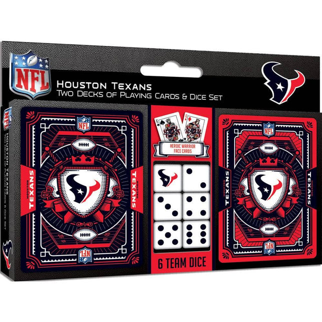 Houston Texans - 2-Pack Playing Cards & Dice Set