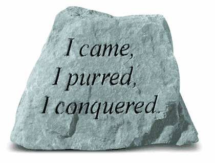 I came, I purred, I conquered Pet Memorial