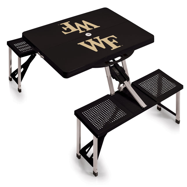 Wake Forest Demon Deacons Picnic Table Portable Folding Table w Seats