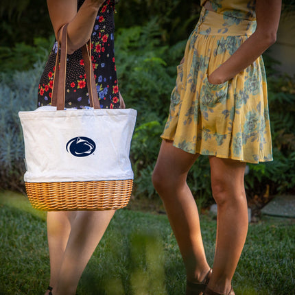 Penn State Nittany Lions - Coronado Canvas and Willow Basket Tote